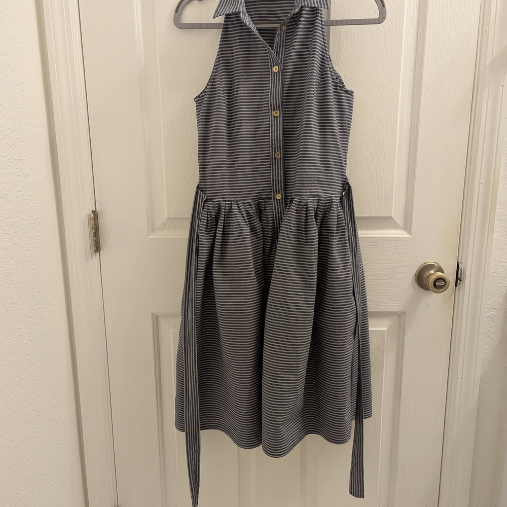 Michael Kors Navy and White Striped To